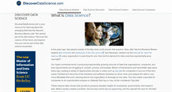 Desktop Screenshot of discoverdatascience.com