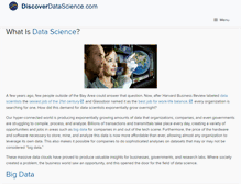 Tablet Screenshot of discoverdatascience.com